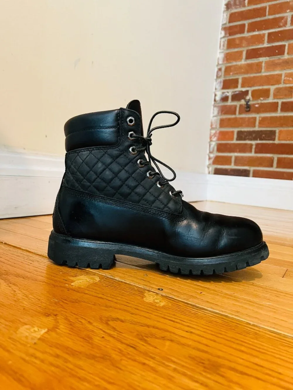 Vintage 90s Timberland x Goretex Mens Boots Sz 9.5 Leather Black